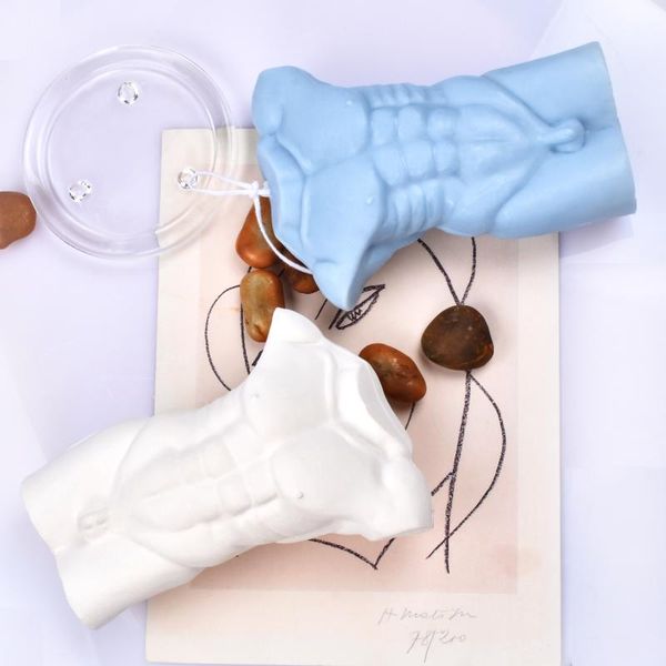 

craft tools height 14.2 cm size silicone body human handmade candle mold column 3d stereo art nude decorating plaster cinnabar