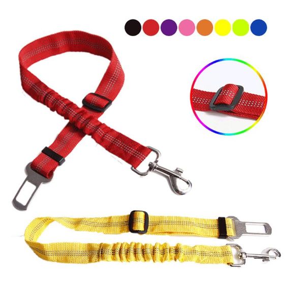 

pet dog car seat belt adjustable cat harness seatbelt lead leash for small medium dogs travel clip supplies collars & leashes