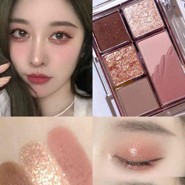 

eye shadow dikalu mini 6color earth color eyeshadow palette matte shimmer pigment waterproof lasting makeup cosmetic
