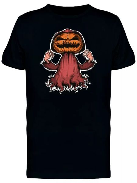 

Evil Pumpkin Halloween Ghost Men's Tee -Image by Shutterstock, White;black