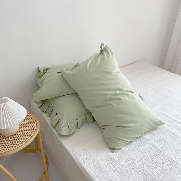 

pillow case green 100% cotton home pillows cover covers decorative 48cm*74cm bedding cases pillowcase for bed pillowcases bedroo
