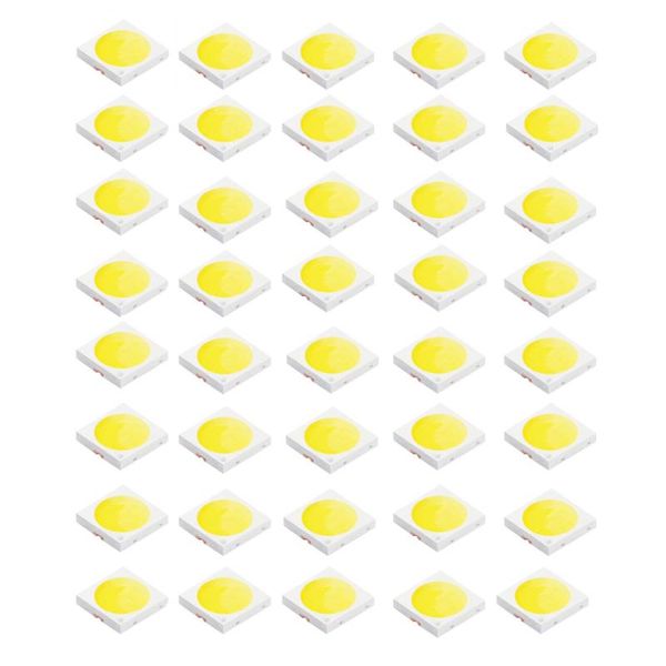 Perline di luce 50 pezzi SMD 3030 Chip LED 1W 110-120lm Diodo emettitore di lampada bianco/bianco caldo per decorazione del pavimento della torcia elettrica