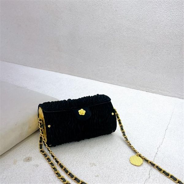 

evening bags fashion vintage diamond chain small square luxury design velvet fold women shoulder messenger casual female coin purse