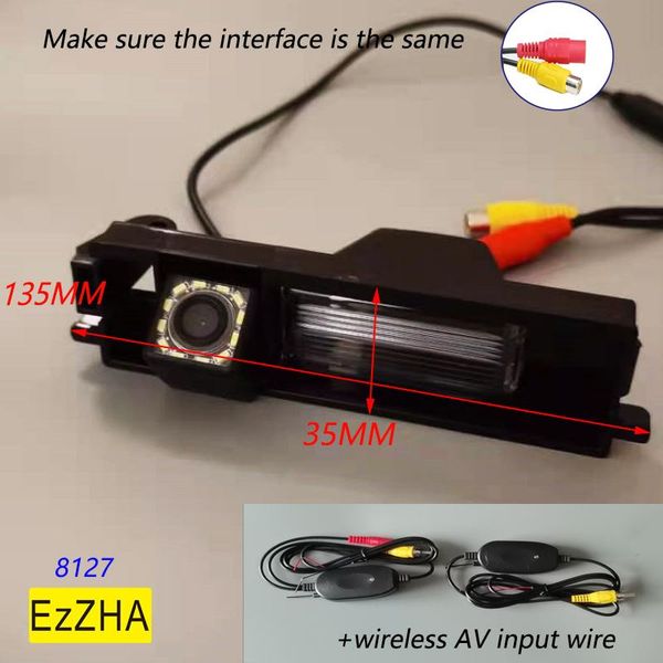 

car rear view cameras& parking sensors 4 led fixed or dynamic trajectory camera for chery tiggo t11/tiggo fl 2007-2021 reverse backup monito