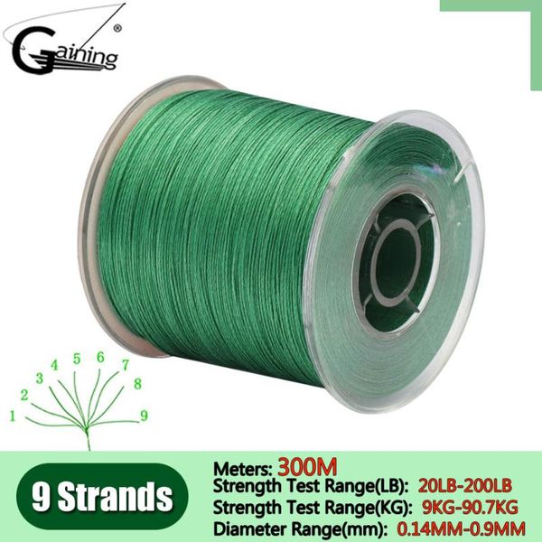 

braided fishing line 9 strand 20-200lb multifilament for carp wire braid