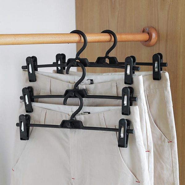 

5pcs multifunction anti-slip clothes hanger with clips hooks pants drying rack storage holder organizer home hangers & racks