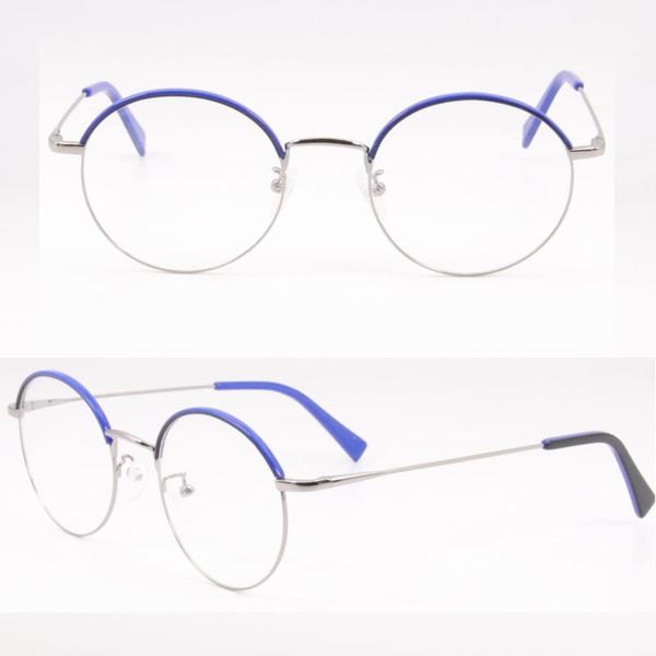 

fashion sunglasses frames vintage metal glasses round eyewear 67021, Black