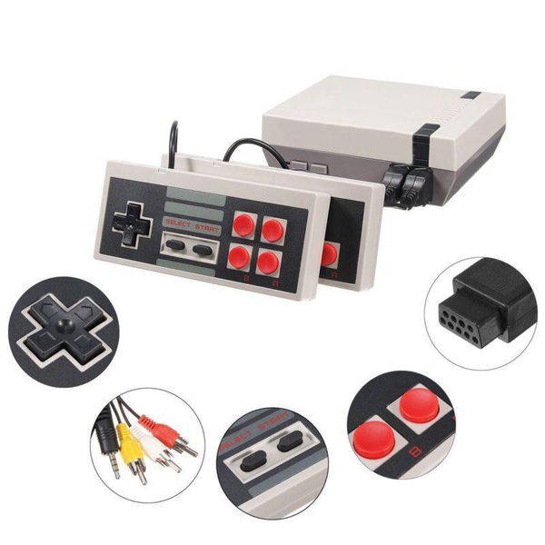 

10pcs av mini tv game console 8 bit retro video handheld gaming player gift portable players