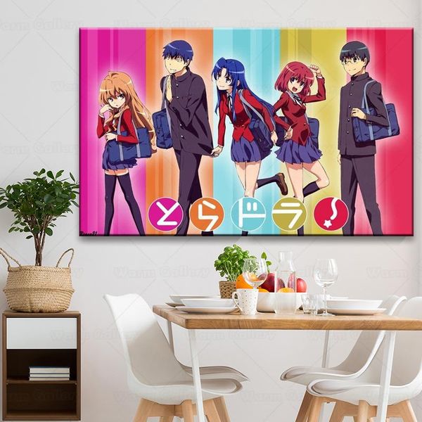 

paintings anime toradora poster wall art decoration prints canvas for dorm living room home kids bedroom decor painting