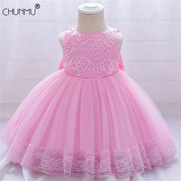 

girl's dresses infantil baptism dress for girls 1st year birthday party lace embroidery girl baby princess wedding vestido costume, Red;yellow