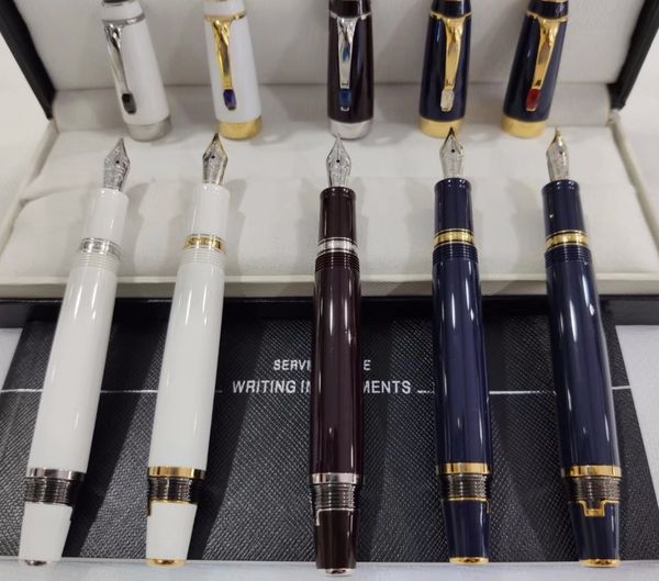 

2021 classic luxury pen bohemian series wine 5 styles mini supplementary ink bag roller ball-pens gold and silver clip writing