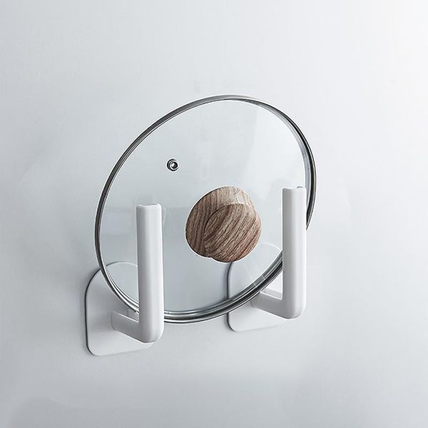 

kitchen storage & organization 2pcs tissue roll paper hook wall mounted rack cup pot lid drain bathroom shelf organizer