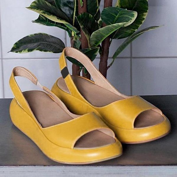 

simple women sandals summer fashion soft leather plus size ladies flat female platform slippers, Black