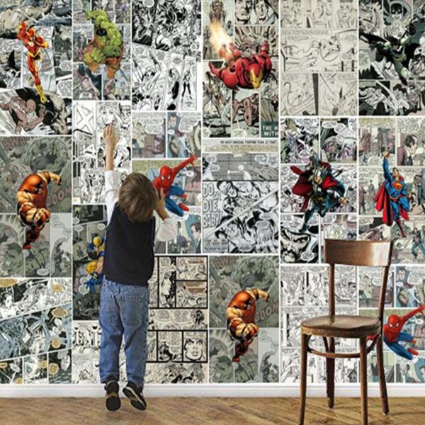 

wallpapers custom wallpaper 3d creative cartoon themed mural children's room kindergarten boys bedroom decoration poster wall painting