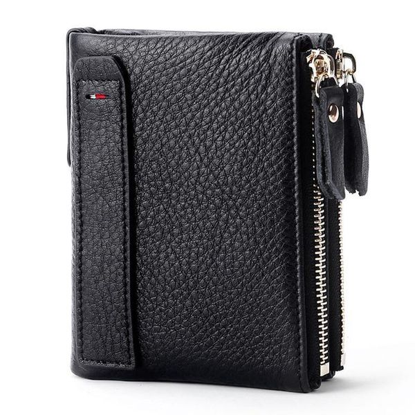 

wallets women's short leather wallet 20% off coin purse style first layer cowhide ladies clutch, Red;black