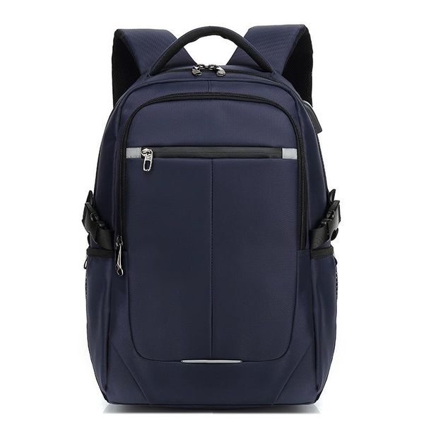 

backpack men's casual with usb headphone jack interface oxford cloth material outdoor travel business computer student bag