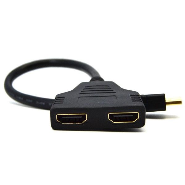 

port splitter 1 in out male to femal video cable adapter switch converter for audio tv dvd cables & connectors