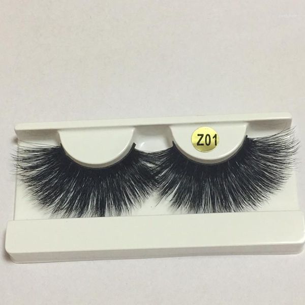 

pair 25mm volume handmade 3d mink hair natural long false eyelashes extension fake eye lashes make up tools maquiagem 20#1