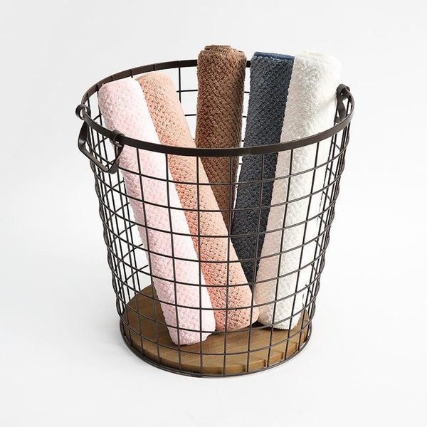 

towel coral velvet double-sided pineapple grid absorbent pure color cleansing