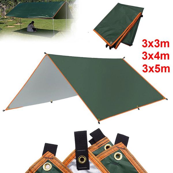 

tents and shelters 4x3m 3x3m awning waterproof tarp tent shade ultralight garden canopy sunshade outdoor camping hammock rain beach sun