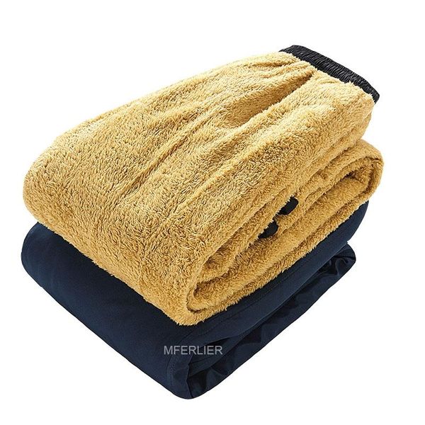 

men's pants autumn winter men 5xl 6xl 7xl waist 130kg plus size fleece, Black