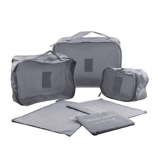 

storage bags 6 pcs/set travel bag oxford fabric foldable waterproof 50 liters cosmetics quilts