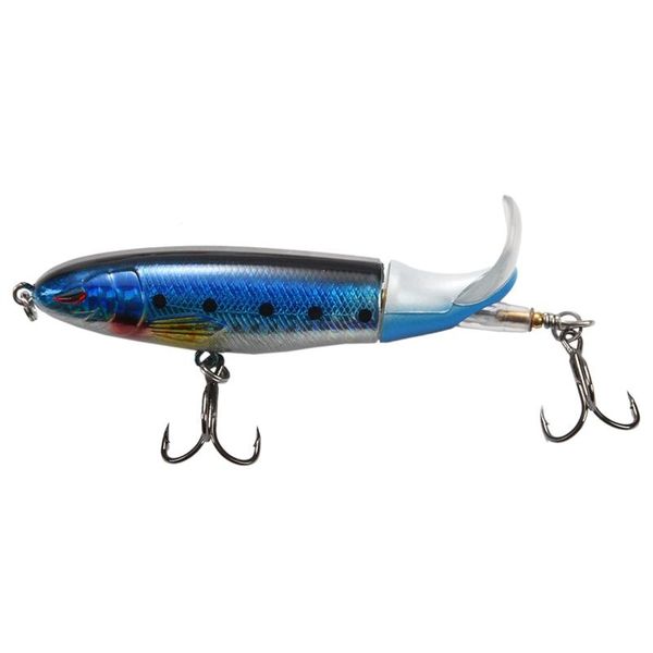 

aquariums 6pcs with box whopper plopper 100mm 13g floating fishing lure artificial hard bait wobbler rotating tail tackle