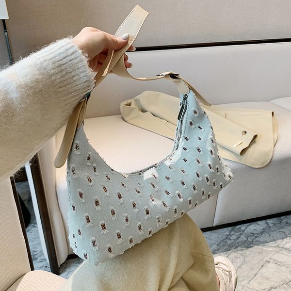 

evening bag zhongka pifa summer 2021 denim underarm women's shoulder