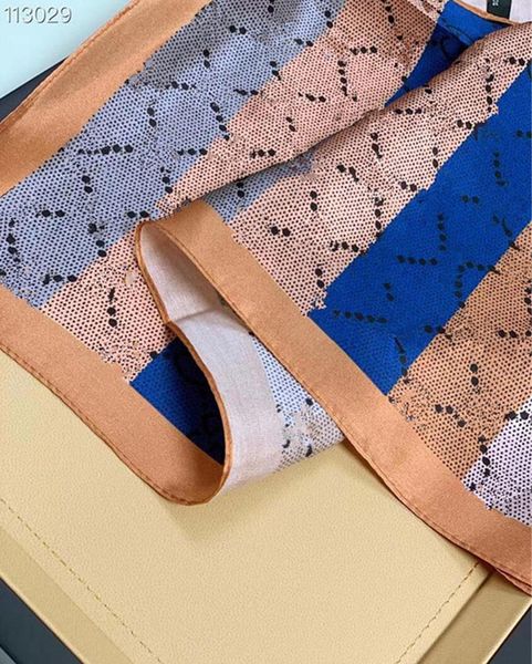 

spring summer scarf 100% silk scarfs classic letter wrap ladies and boys silks shawl lame shawls 50*50cm, Blue;gray