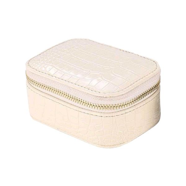 

jewelry pouches, bags ring necklace travel carring storage display bracelet organizer pu leather earring holder box multiple partitions soli, Pink;blue