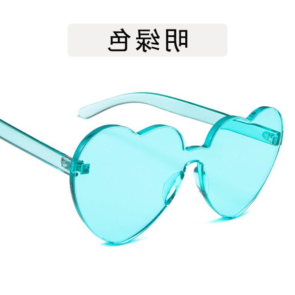 

sunglasses fashionable sun frames transparent 2021 sale designer love jelly color sunglasses fashion one-piece glasses personality peach hea, Black