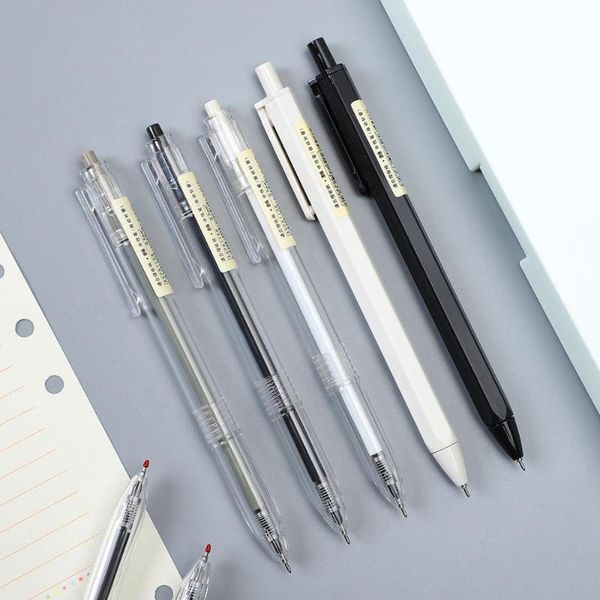 

12pcs/set 0.35mm 0.5mm simple style gel pen black ink for student writing creative neutral press school supplies kawaii pens