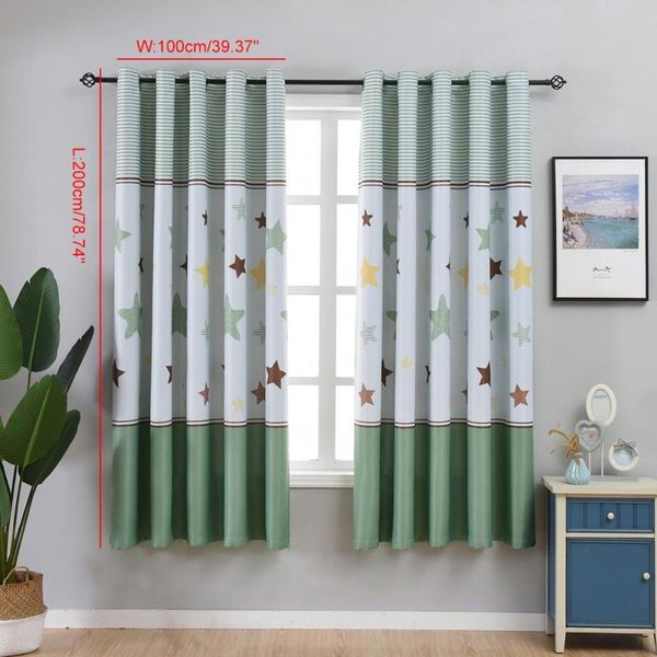 

curtain & drapes 1pc modern minimalist imitation stitching window living room bedroom shading curtains decoration home textile