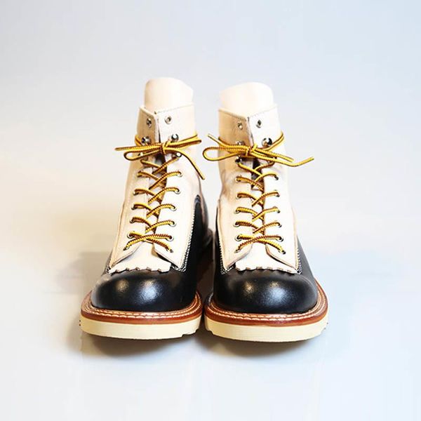 

boots italy real leather high shoes men england style vintage casual work lace up office dress botas hombre, Black