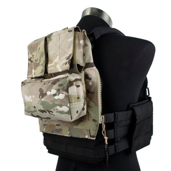 

back support 500d nylon tmc cog003 mc pouch bag zip panel for cpc/avs/jpc2.0 tactical vest cp, Black;blue
