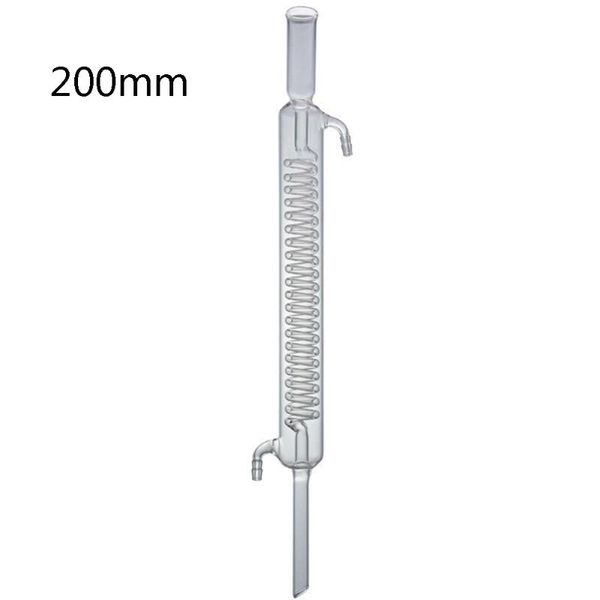 

lab supplies 200mm graham condenser borosilicate 3.3 glass heat resistant heavy duty customizable scientific condensers- pack of 1