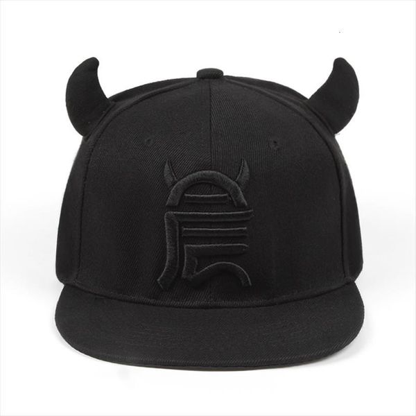 

mens fashion womens baseball cap black cotton hip hop hat little devil bone bones hats snapback, Blue;gray