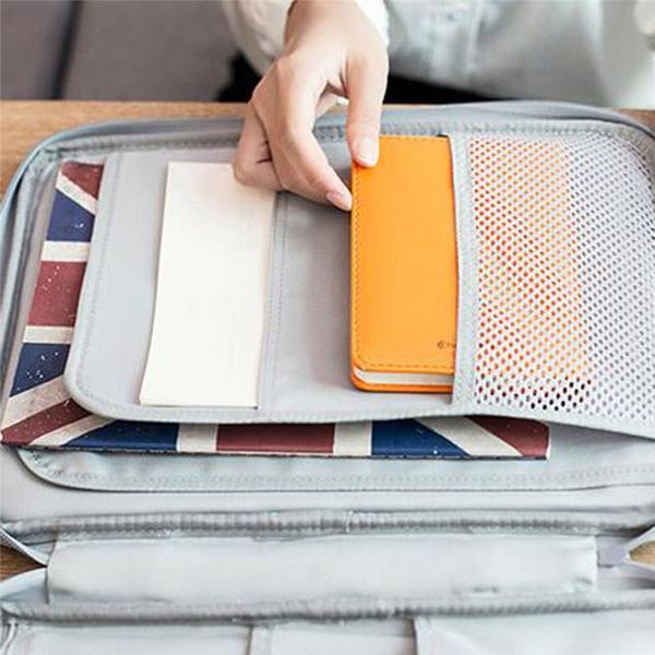 

waterproof oxfored business a4 file folder document bag briefcase storage for notebooks pens pad computers student waist bags