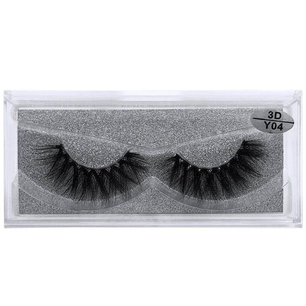 1pc Nerz Wimpern 3D Wimpern Dicke Handgemachte Vollstreifen Grausamkeitsfrei Koreanisch 10 Stil Falsche Y04