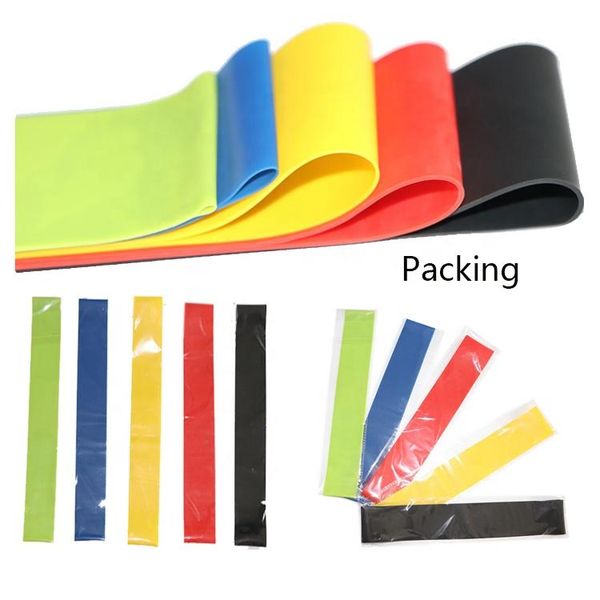

five level elastic bodybuilding latex band exercise loop workout resistance bands