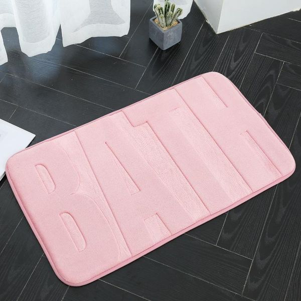 

bath mats sholisa mat bathroom carpet rug water absorption pink anti slip comfortable set