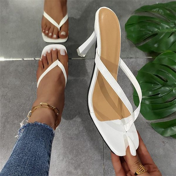 

slippers women's high-heeled slippers in black heels white women's sandals ladies'mules will see refreshing shoes 36-43 calza
