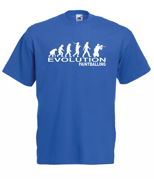 

evolution paintballing xmas gift idea mens women t shirts multi-color s-2xl, White;black