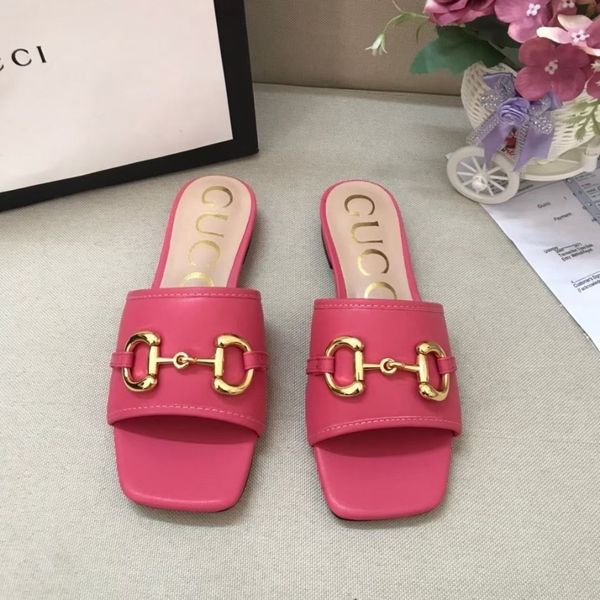

2021 new horse clasp open toe one line slippers for g family casual and versatile flat bottom sandals{category} zly zly, Black