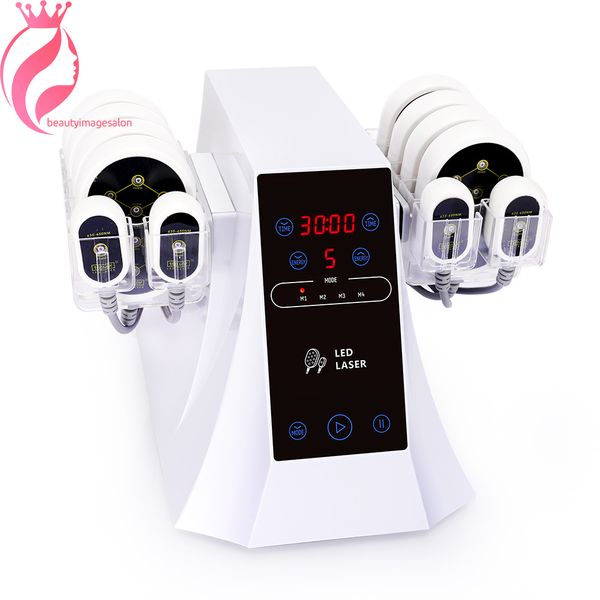 

professional led fat reduction system laser 160mw body slimming machine, Black