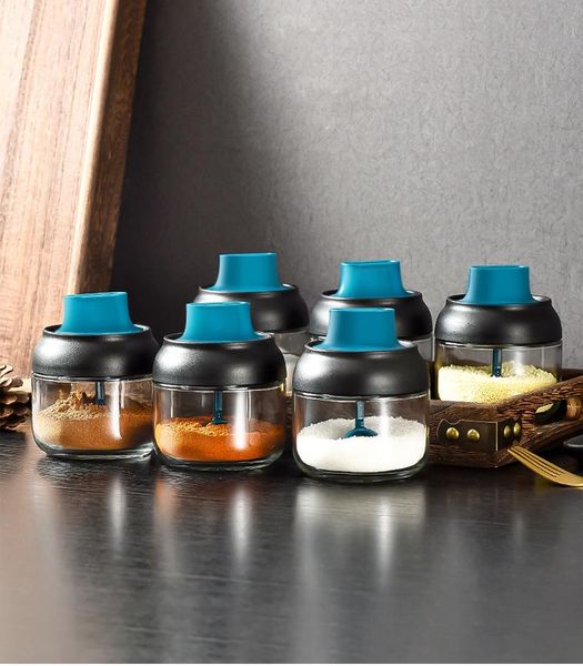 

storage bottles & jars 280ml seasoning container oil/honey/condiment bottle pp+silicone+glass kitchen castor product