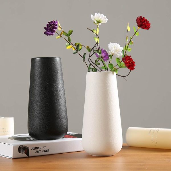 

vases simple modern ceramic vase nordic white chinese crafts home ornaments manufacturer direct