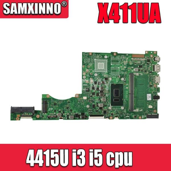 

akemy for asus x411 x411u x411un x411uq lapmotherboard x411ua mainboard tested w/ 4415u i3 cpu 4gb ram fans & coolings