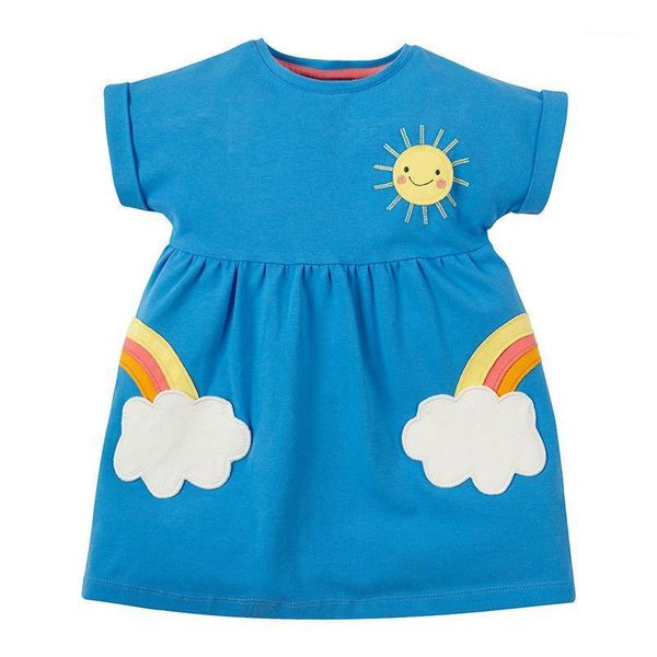 

girl's dresses little maven sunshine summer cotton baby girls dress sun children's princess fashion for1, Red;yellow