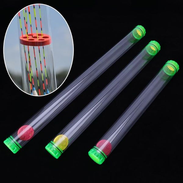 

fishing accessories 1 pc plastic float tube 40/50/60cm length thick protective storage end caps